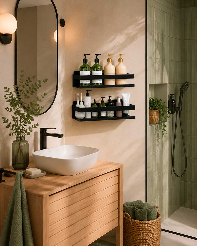 Baldas adhesivas para dar un lavado de cara al baño