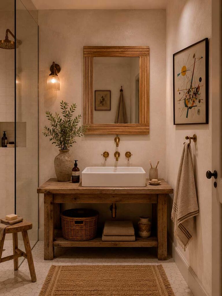 Renovar baño sin espejo cambiando el espejo