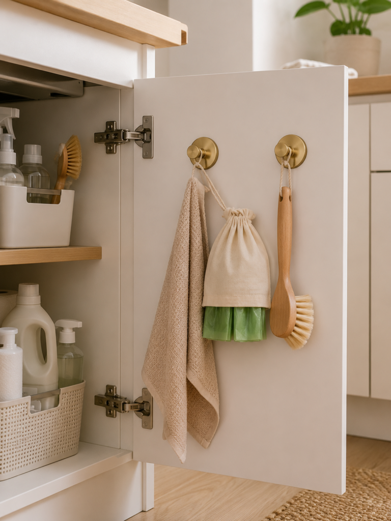 Ganchos para interior de los armarios de cocina