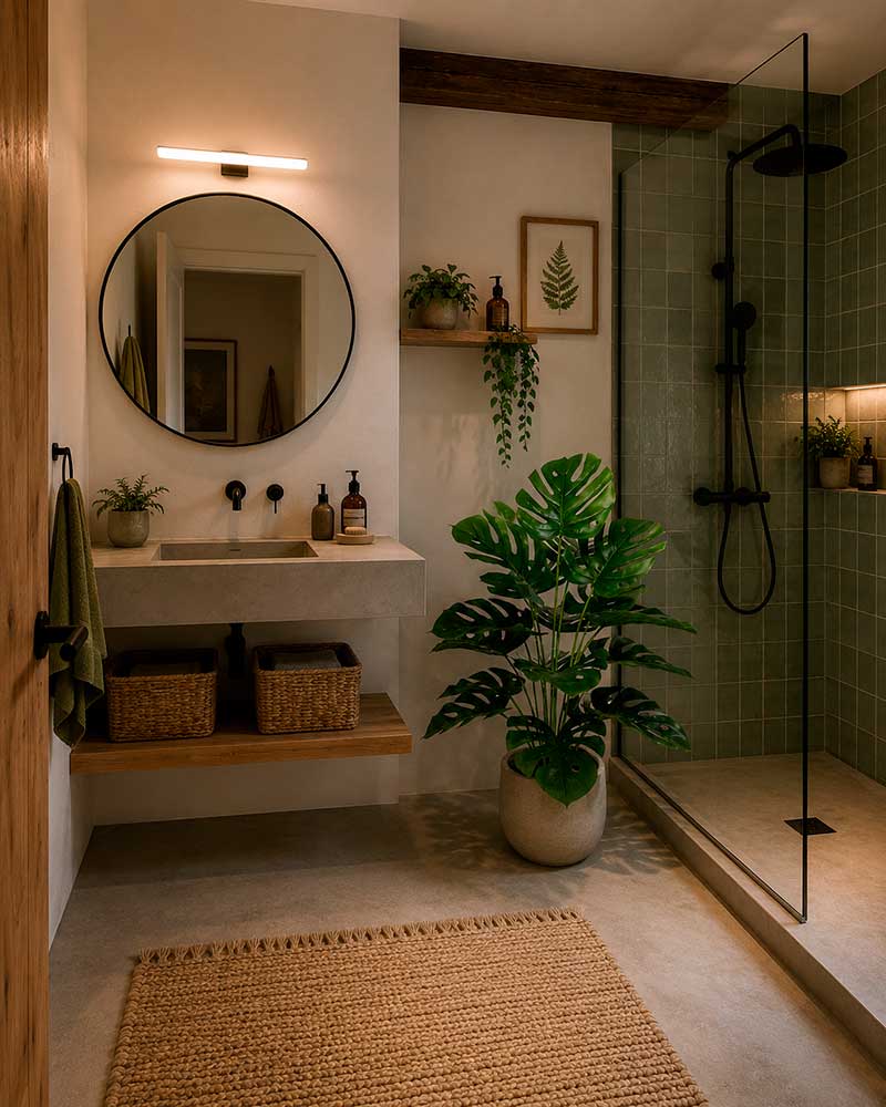 Modernizar baño alquiler con plantas