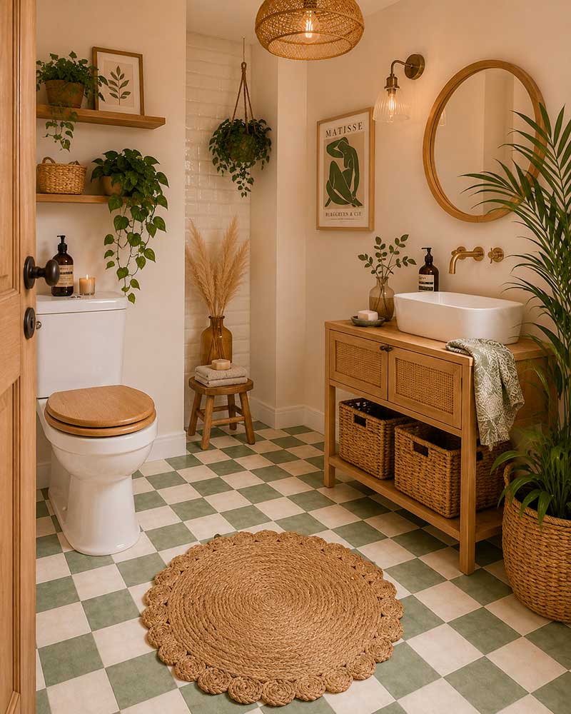Nuevo look a tu baño de alquiler cambiando el suelo sin hacer obras
